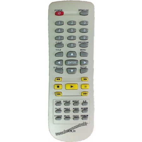 کنترل DVD صنام کلید زرد